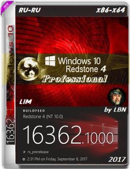Windows 10 Профессиональная 16362.1000 rs4 prerelease x86-x64 RU-RU LIM v2