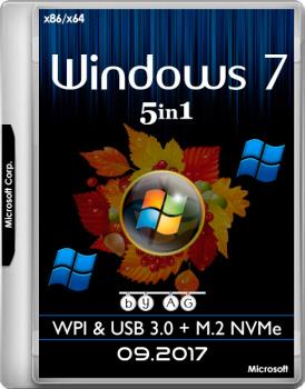 Windows 7 x64 x86 5in1 WPI & USB 3.0 + M.2 NVMe by AG 09.2017 Мультиязычная