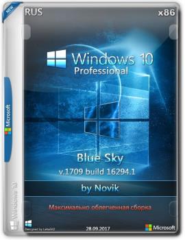 Windows 10 Professional BLUE SKY by novik (Game) (x86)