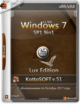 Сборка Windows 7 SP1 9 in 1 KottoSOFT (x86\x64)