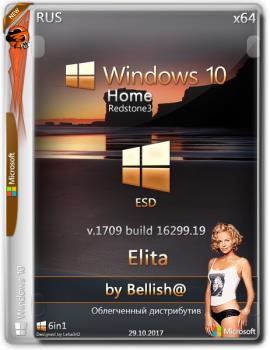 Windows 10 Home « Elita » Bellish@ NT (16299.19) (x64) (Rus) [29/10/2017]
