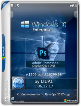 Windows 10 Enterprise 1709 build 16299.98 by IZUAL v.06.12.17 (x64)