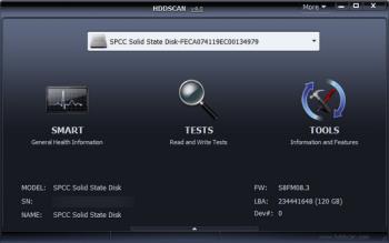 Проверка жестких дисков - HDDScan 4.0