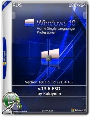 Windows 10 HomeSL/Pro 1803 x86/x64 by kuloymin v13.6 (esd)