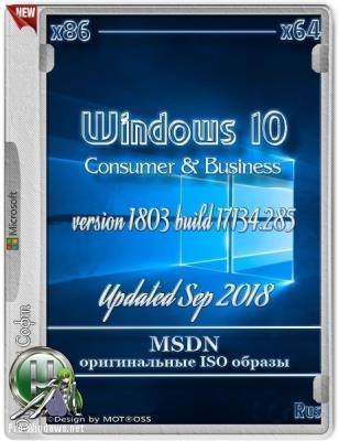 Windows 10 version 1803 (Updated Sep 2018) (Consumer & Business editions) (x86/x64) (Rus) MSDN by W.Z.T.