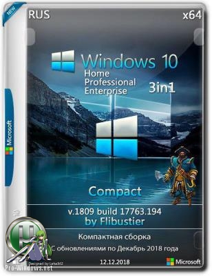 Windows 10 Compact 1809 3in1 by flibustier (x64)