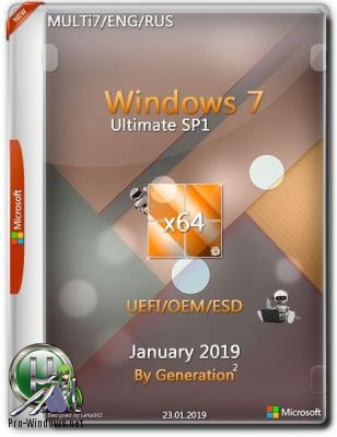 Windows 7 Ultimate SP1 x64 3in1 OEM Jan 2019 by Generation2