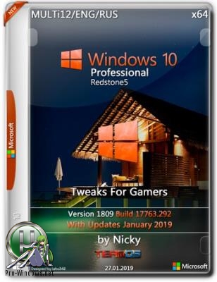 Windows 10 Pro RS5 + tweaks For Gamers and user by Nickyseb (x64) (Multi-12) [28/01/2019]