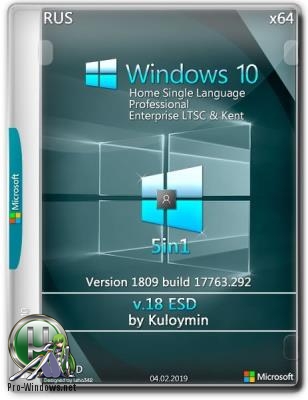 Windows 10 (v1809) x64 5in1 by kuloymin v18 (esd)