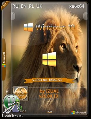Windows 10 Version 1903 with Update [18362.53] 80in1 by izual (v26.04.19)