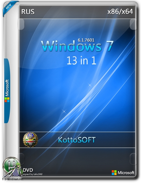 5 rus. Windows 7 sp1 x86/x64 6in1 Lite v.38 KOTTOSOFT (Rus/2016.