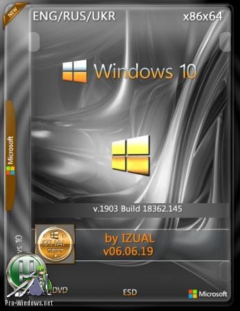 Windows 10 Version 1903 with Update [18362.145] (x86-x64) by izual (v06.06.19)