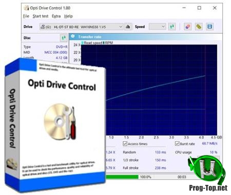 Тестирование оптических приводов - Opti Drive Control 1.80