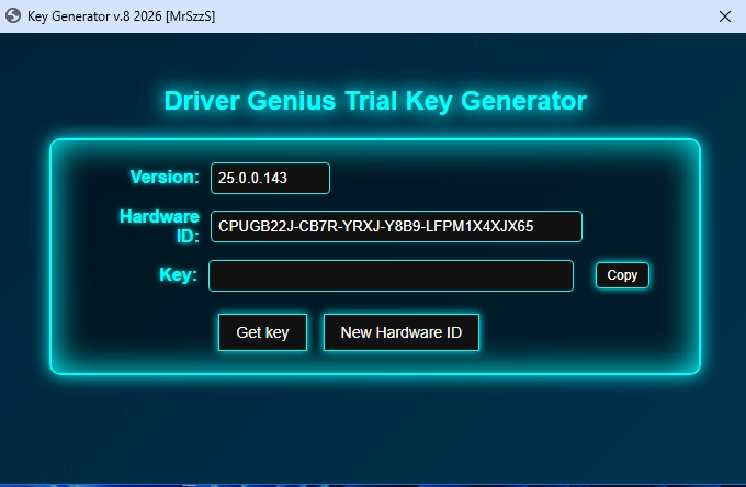 Driver Genius Trial Key Generator v.25.0.0.143 [MrSzzS]